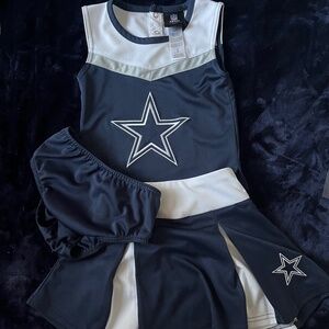 Dallas Cowboy Girls cheerleading uniform size 4t